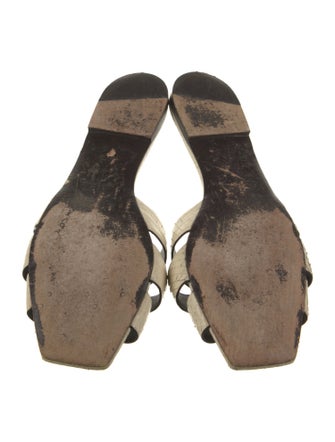 Saint Laurent Snakeskin Slides
