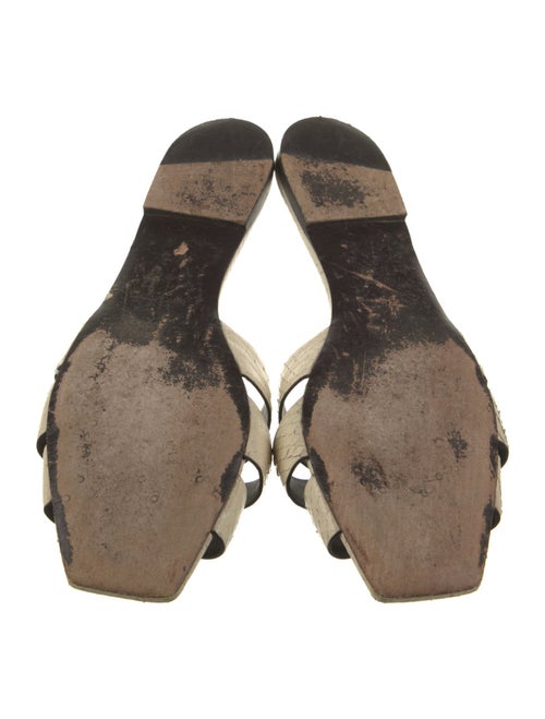 Saint Laurent Snakeskin Slides