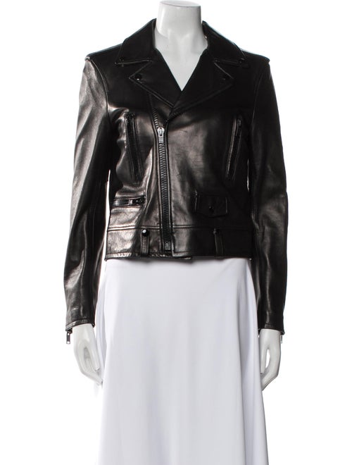 Saint Laurent Lamb Leather Biker Jacket