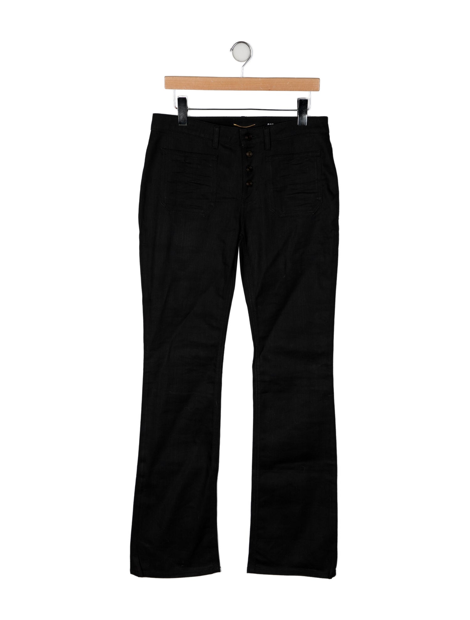 Saint Laurent Mid-Rise Wide Leg Jeans w/ Tags