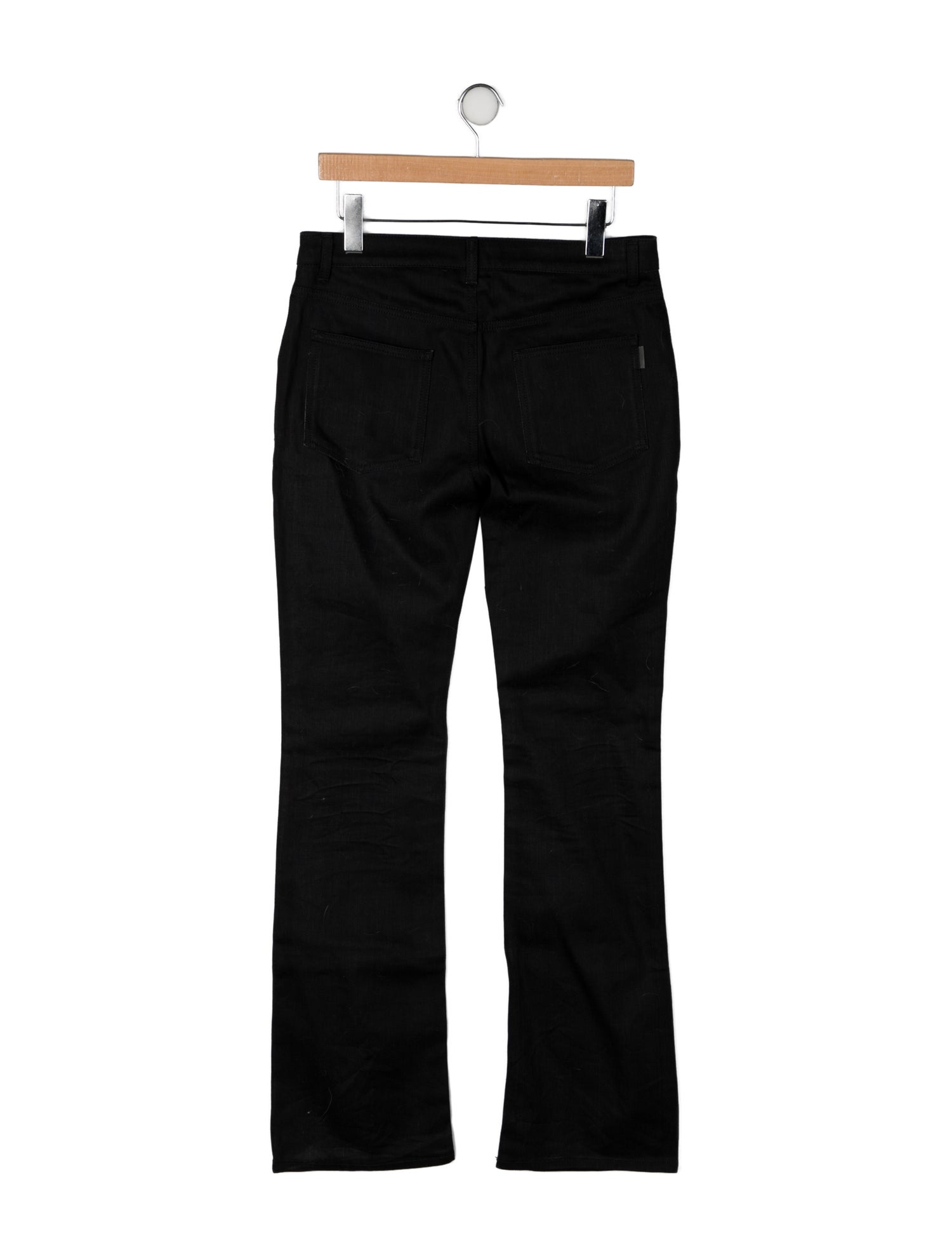 Saint Laurent Mid-Rise Wide Leg Jeans w/ Tags