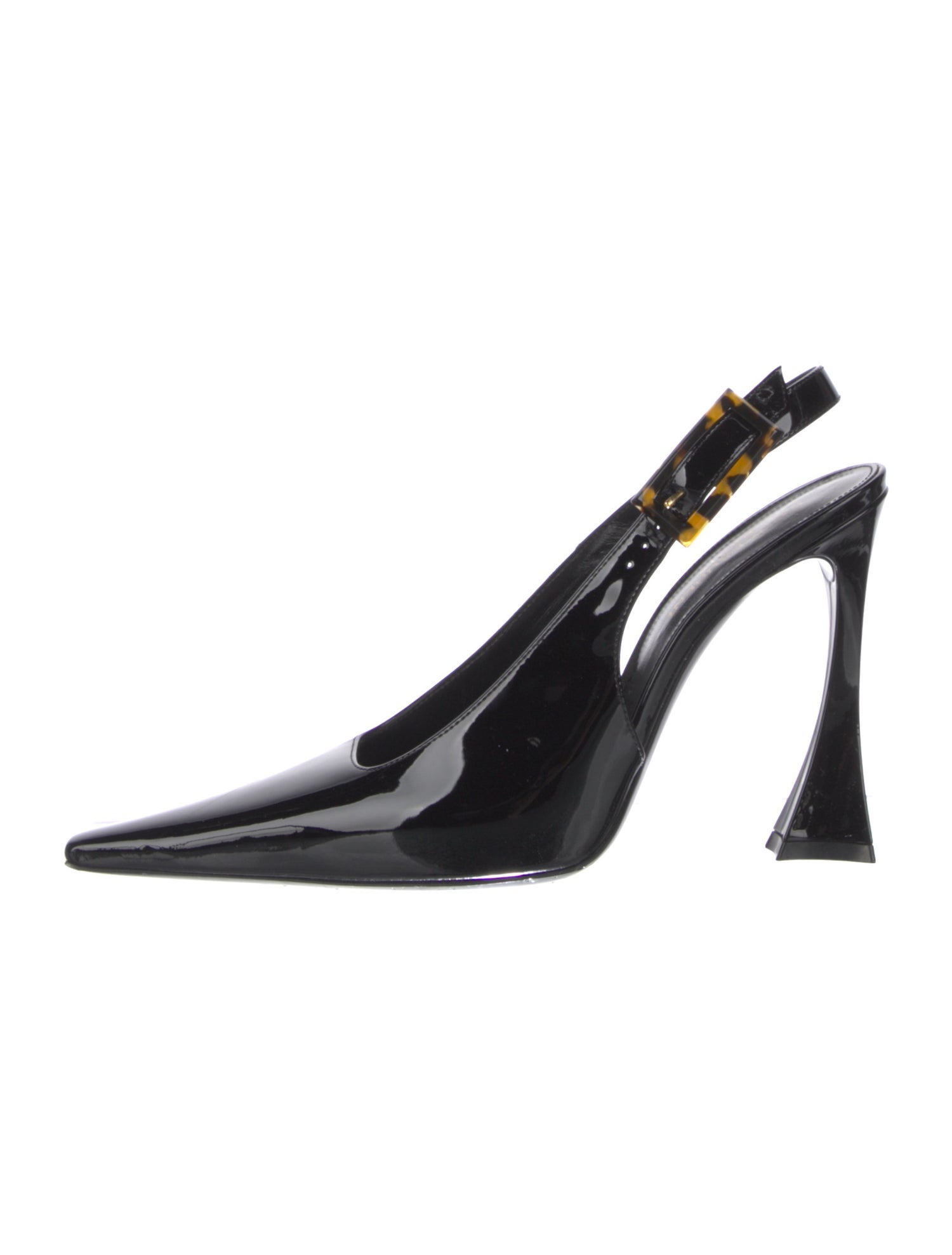 Saint Laurent Patent Leather Slingback Pumps