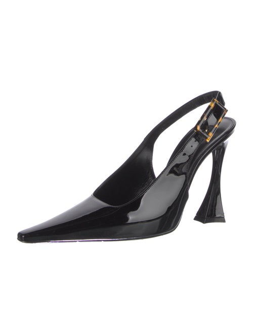 Saint Laurent Patent Leather Slingback Pumps