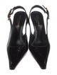 Saint Laurent Patent Leather Slingback Pumps