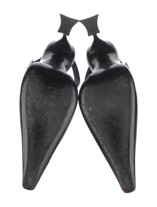 Saint Laurent Patent Leather Slingback Pumps