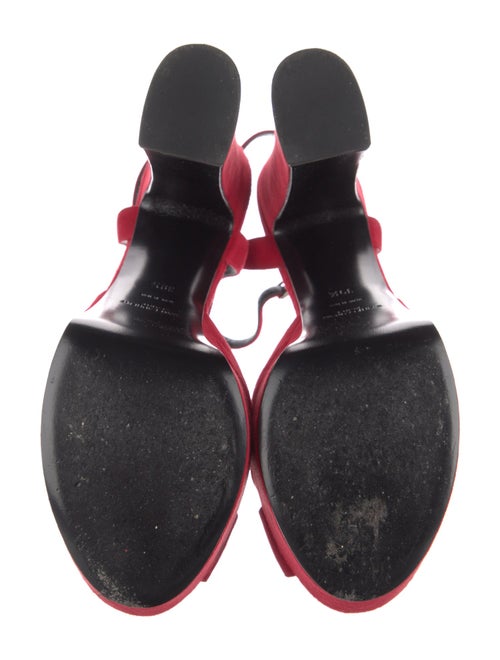 Saint Laurent Suede Bow Accents Sandals