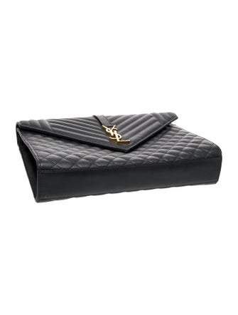 Saint Laurent Quilted Envelope Large