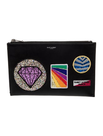 Saint Laurent Leather Clutch