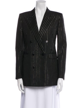Saint Laurent Wool Striped Blazer