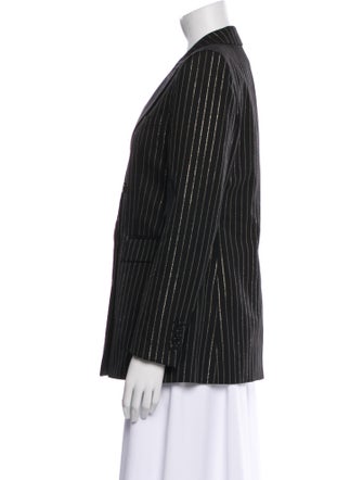 Saint Laurent Wool Striped Blazer