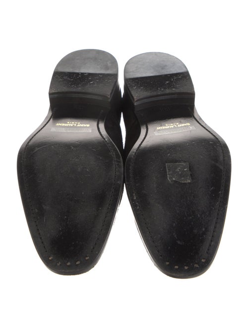 Saint Laurent Suede Monk Straps