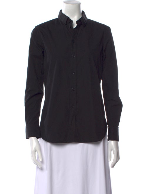 Saint Laurent Long Sleeve Button-Up Top
