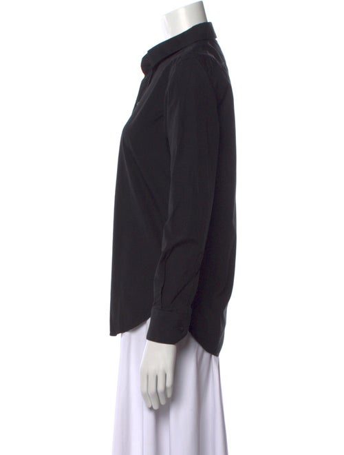 Saint Laurent Long Sleeve Button-Up Top