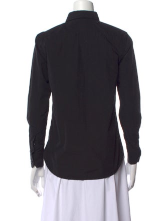 Saint Laurent Long Sleeve Button-Up Top