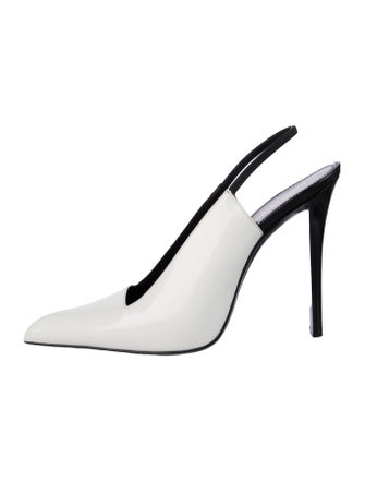 Saint Laurent Leather Slingback Pumps