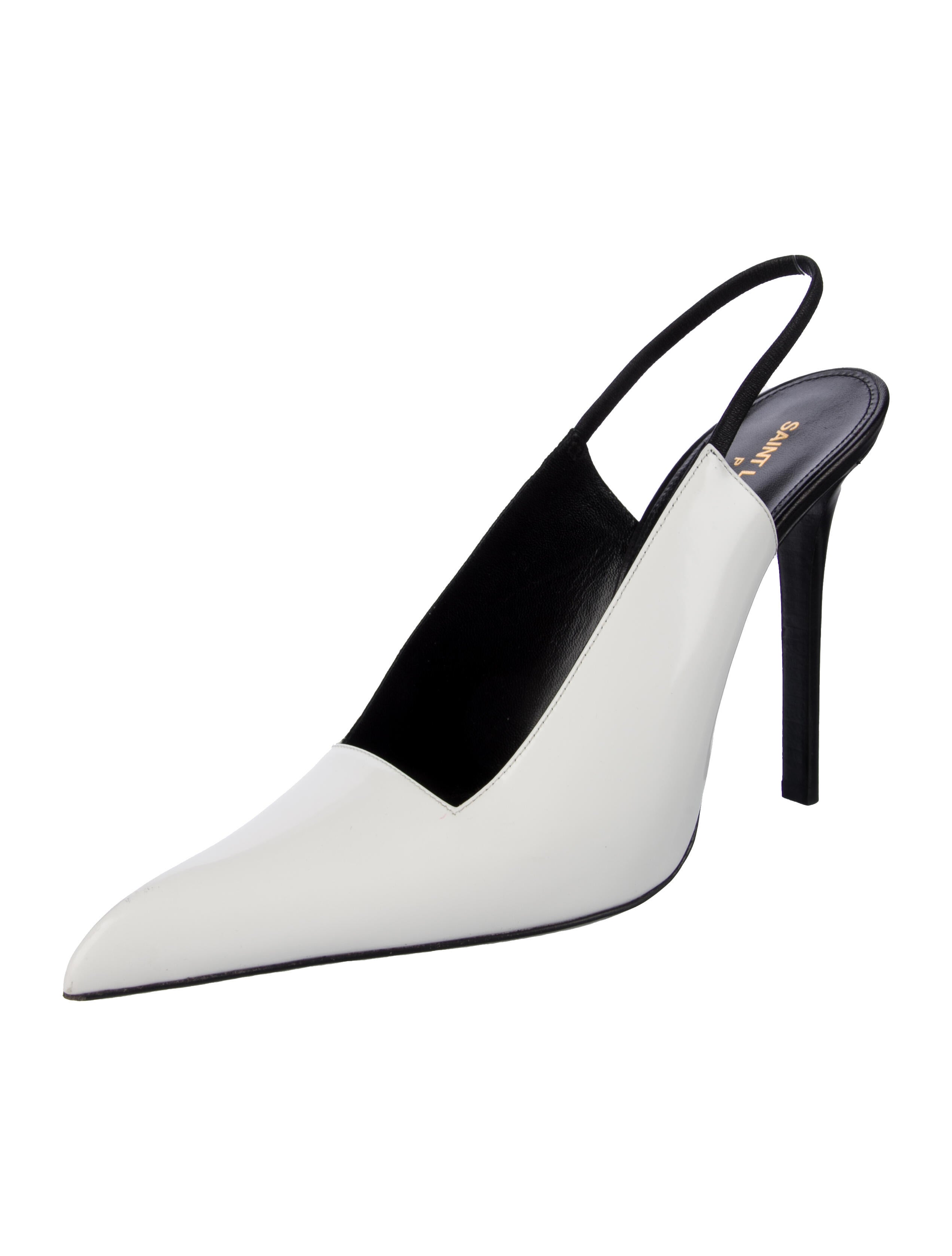Saint Laurent Leather Slingback Pumps
