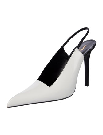 Saint Laurent Leather Slingback Pumps