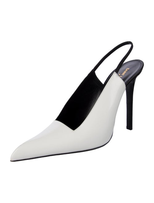 Saint Laurent Leather Slingback Pumps