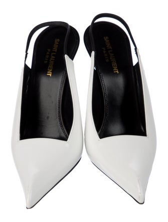 Saint Laurent Leather Slingback Pumps