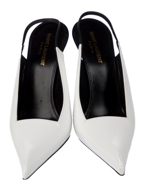 Saint Laurent Leather Slingback Pumps