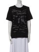 Saint Laurent Graphic Print Crew Neck T-Shirt