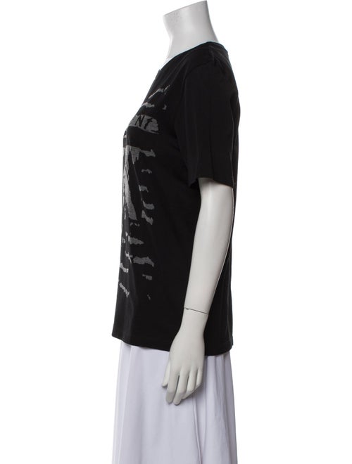 Saint Laurent Graphic Print Crew Neck T-Shirt