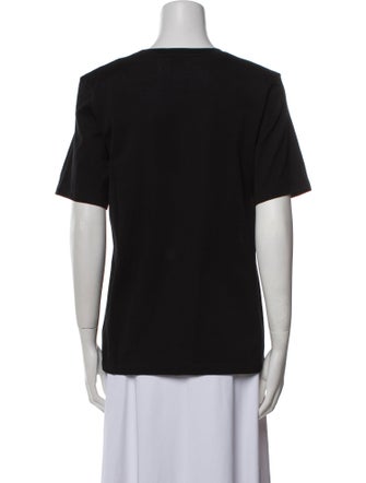 Saint Laurent Graphic Print Crew Neck T-Shirt