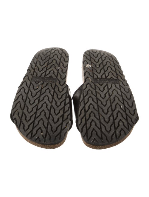 Saint Laurent Leather Studded Accents Slippers
