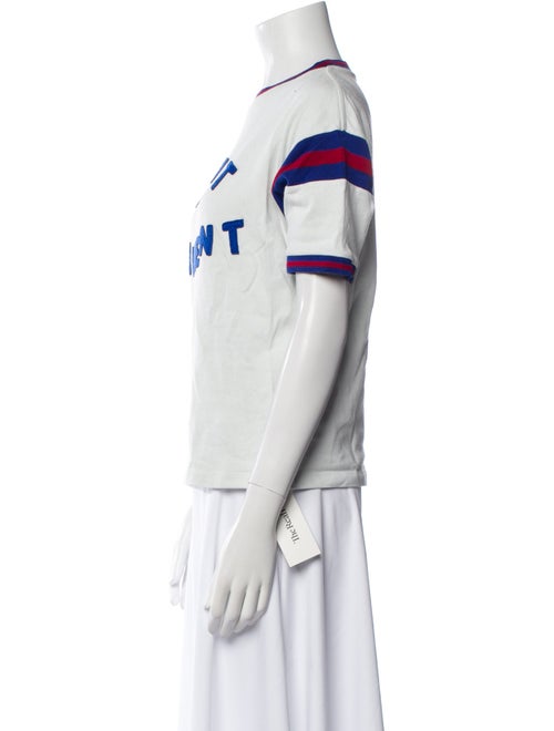 Saint Laurent Graphic Print Crew Neck T-Shirt