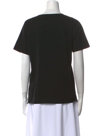 Saint Laurent Graphic Print Crew Neck T-Shirt