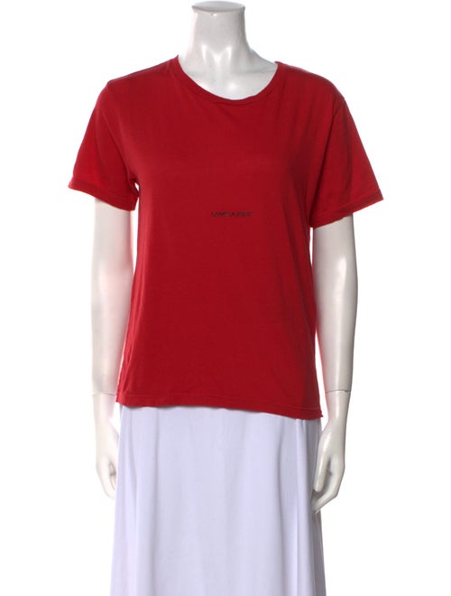 Saint Laurent Crew Neck Short Sleeve T-Shirt