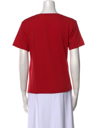 Saint Laurent Crew Neck Short Sleeve T-Shirt