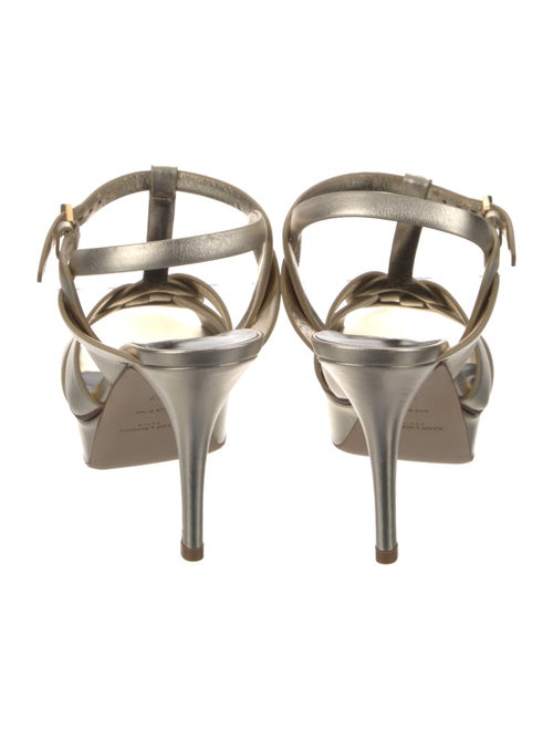 Saint Laurent Leather T-Strap Sandals