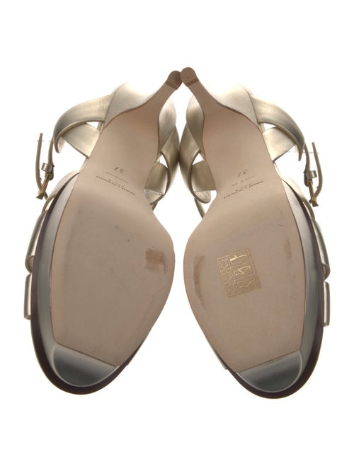 Saint Laurent Leather T-Strap Sandals