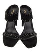 Saint Laurent Suede Studded Accents Slides