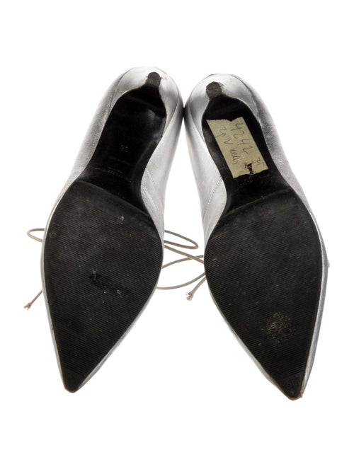 Saint Laurent Leather Lace-Up Boots