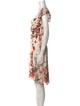 Saint Laurent Floral Print Mini Dress