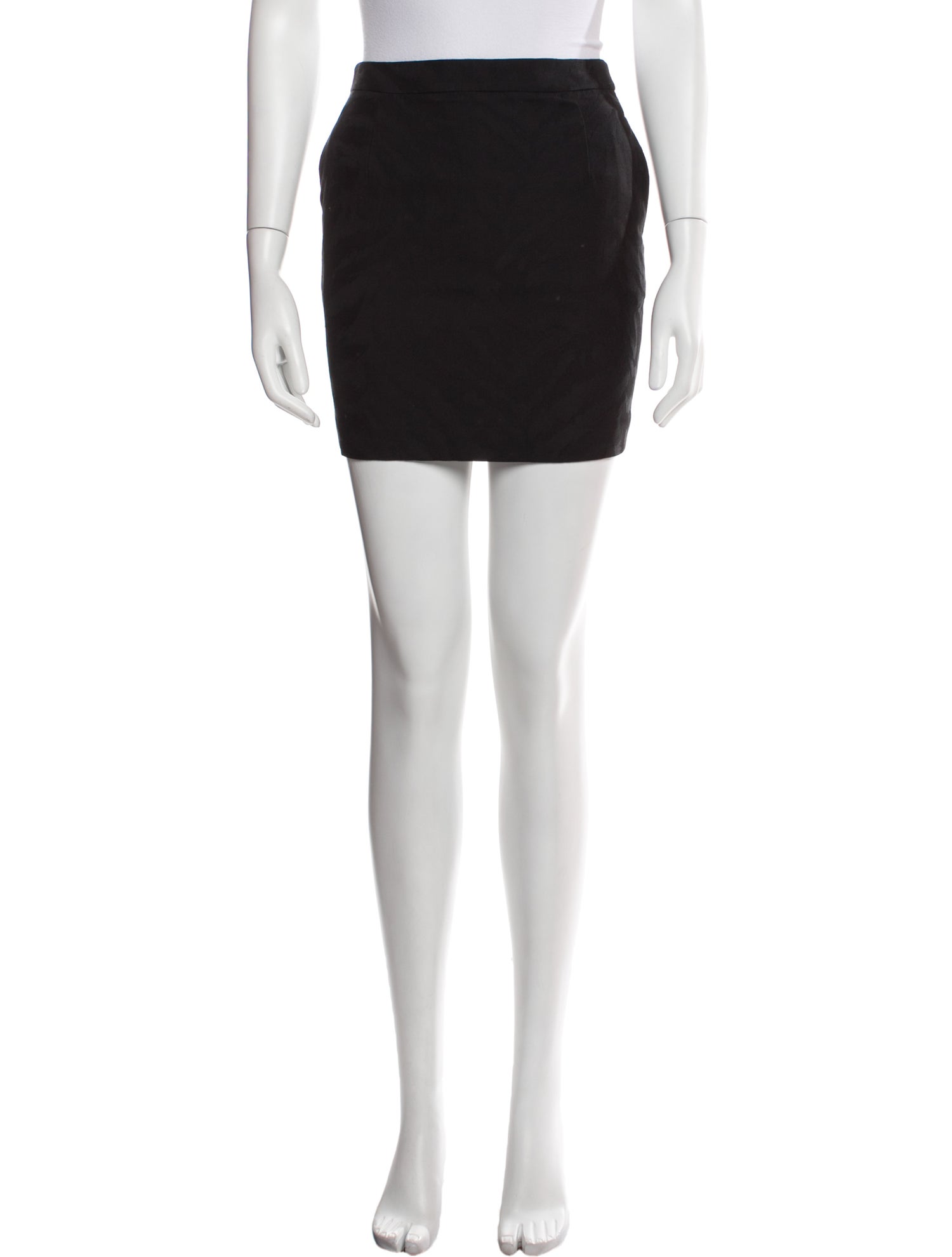 Saint Laurent Virgin Wool Mini Skirt