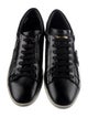 Saint Laurent Leather Studded Accents Sneakers