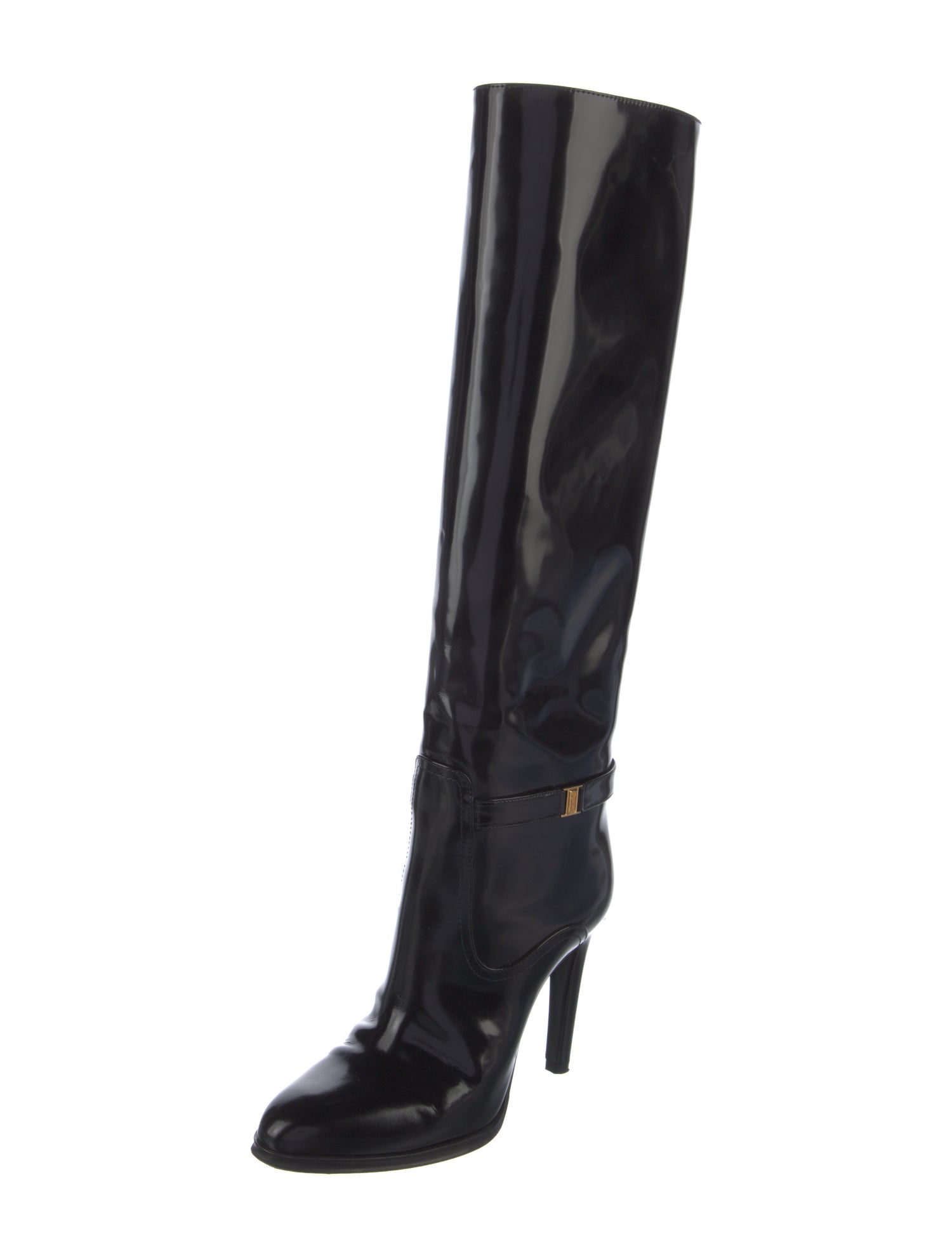 Saint Laurent Patent Leather Boots