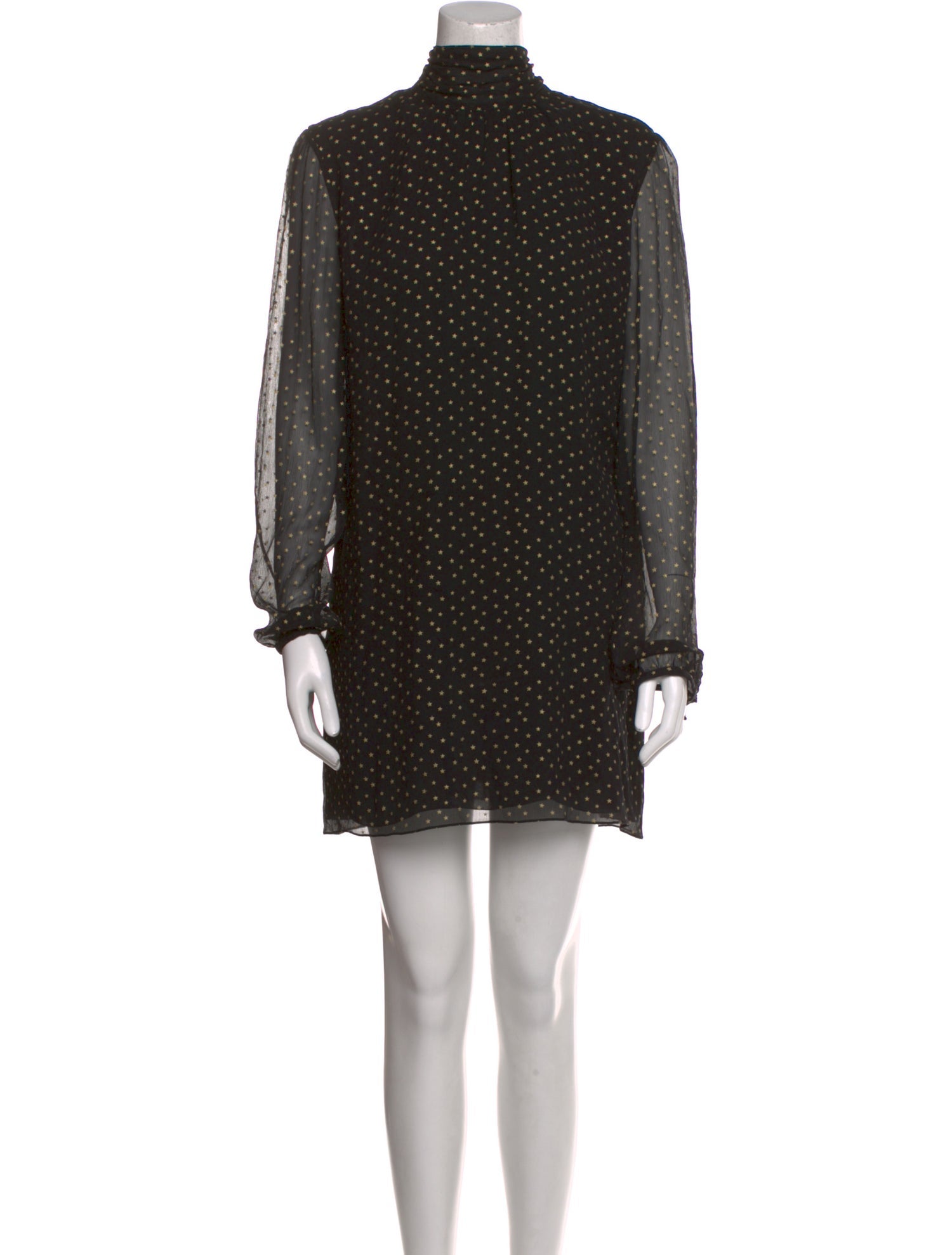 Saint Laurent Silk Mini Dress w/ Tags