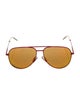 Saint Laurent Aviator Tinted Sunglasses