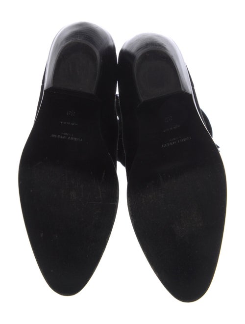 Saint Laurent Suede Tassel Accents Boots