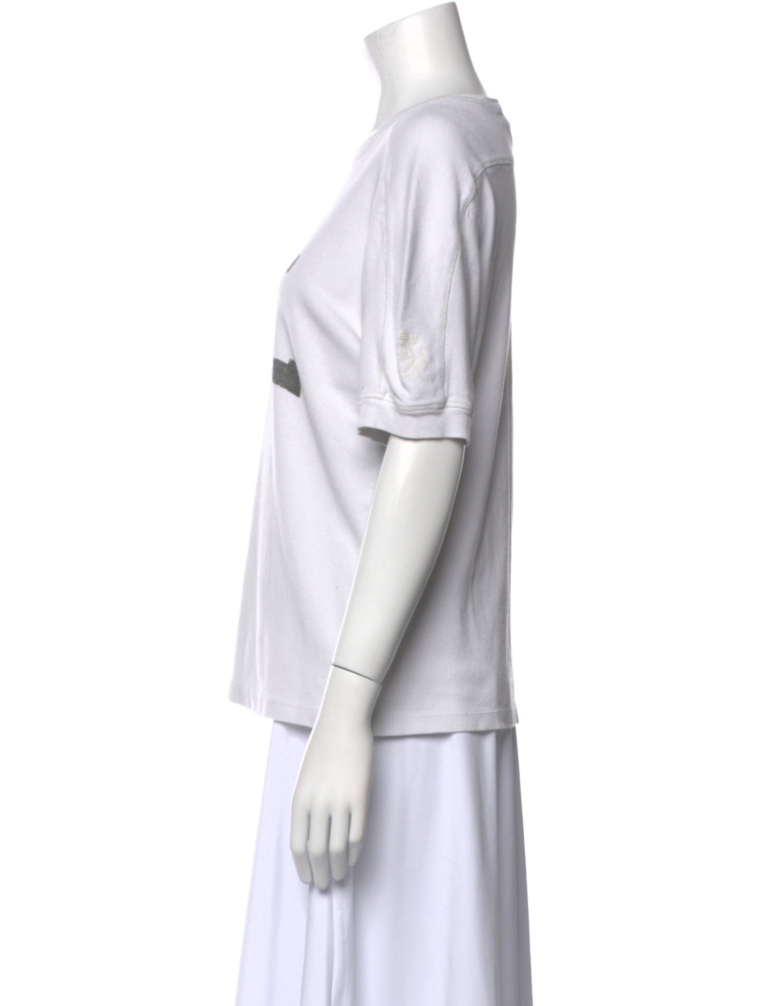 Saint Laurent Graphic Print Crew Neck T-Shirt