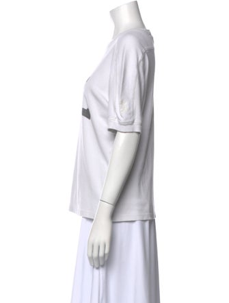 Saint Laurent Graphic Print Crew Neck T-Shirt