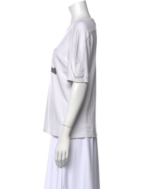 Saint Laurent Graphic Print Crew Neck T-Shirt