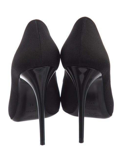 Saint Laurent Satin Crystal Embellishments Pumps