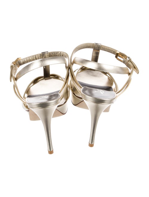 Saint Laurent Leather T-Strap Sandals