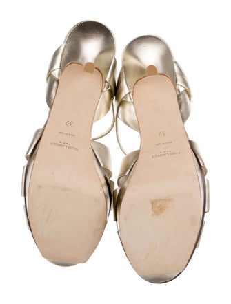 Saint Laurent Leather T-Strap Sandals