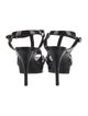 Saint Laurent Patent Leather T-Strap Sandals